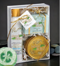 Lotion, Soap, Loofah and Candle Gift Set